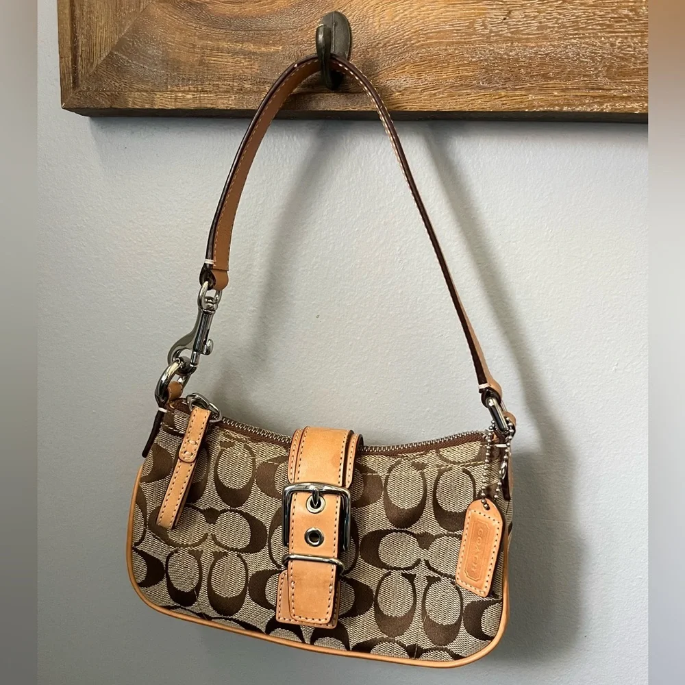 Coach | Bags | Coach 6362 Signature Demi Baguette Small Shoulder
